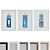 Modern Picture Frame Set with Bottled Designs 3D model small image 1