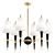 Versailles 36 Black Lacquer Chandelier 3D model small image 1