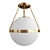 Trade Winds Hammond Brass Ceiling Light 3D model small image 1