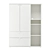 VIHALS White Wardrobe - IKEA 3D model small image 2