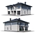 Modern Cottage Home: 3D Model 3D model small image 1