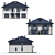 Modern Cottage Home: 3D Model 3D model small image 3