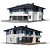 Modern Cottage V6: 3D model for Corona Render 3D model small image 1