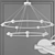 Eclatant Brass 2-Tier Chandelier 3D model small image 2