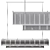 Marais Linear Chandelier: Elegant Nickel Fixture 3D model small image 2
