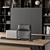 Wood and Black Manager Desk 3D model small image 5