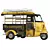 Eco-Ride Tuk-Tuk: Stylish & Efficient 3D model small image 1