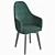 Dagny Compact Upholstered Chair 3D model small image 1