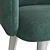 Dagny Compact Upholstered Chair 3D model small image 4