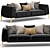 ANJE Majesty: Luxury Sofa for Elegant Living 3D model small image 1