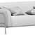 Mega Seater Sofa: Contemporary Comfort 3D model small image 6