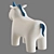 Magical Unicorn Pouf 3D model small image 2