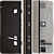 Elegant Black Metal Entrance Door 3D model small image 2