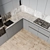 Deluxe Kitchen: Gas Hob, Oven, Coffee Machine, Wine Fridge 3D model small image 4