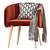 SHELL: Stylish Upholstered Chair 3D model small image 1