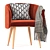 SHELL: Stylish Upholstered Chair 3D model small image 2