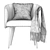 SHELL: Stylish Upholstered Chair 3D model small image 5