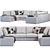 Modern Comfort: Ikea Kivik Sofa 3D model small image 2