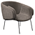 Elegant Anita Armchair: Timeless Comfort 3D model small image 1