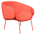 Elegant Anita Armchair: Timeless Comfort 3D model small image 3