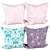 Cozy Comfort Pillow Set 3D model small image 1