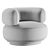 Split Armchair: Stylish and Functional 3D model small image 4