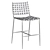 Elegant Olenna Woven Counter Stool 3D model small image 4