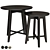 Modern Dark Green Table Set - Kragsta Ikea 3D model small image 2