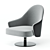 Sleek Swivel Armchair: LUDWIG 3D model small image 2