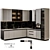 Adjustable Color Kitchen: Modern92Vol1 3D model small image 9