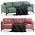 Volga Factory Sofa: Comfort meets Style 3D model small image 1