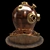 Antique Diver Helmet: Vintage Desktop Ornament 3D model small image 3