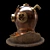 Antique Diver Helmet: Vintage Desktop Ornament 3D model small image 4