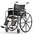 Silver Sport 2 - Foldable Wheelchair 3D model small image 2