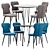 Robocop Solution: Stylish Dining Chair & Table 3D model small image 1