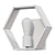 Hexagon Wall Light: Modern Sconce 3D model small image 2