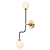 Mid-Century Double Sconce Wall Lamp 3D model small image 1