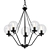 LNC Ellan 5-Light Chandelier 3D model small image 1