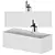 Pool: Sleek and Ergonomic Corian Bathtub 3D model small image 2