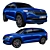 Sleek Skoda Kodiaq RS 2019: High-quality Low Poly Model 3D model small image 6