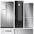 Samsung Refrigerator Set 7: RS54N3003EF, RB33A3440SA & RB30N4020B1 3D model small image 1