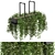 Metal Box Indoor Hanging Plants - Set 214 3D model small image 2