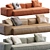 Modern Navi Style Sofa 3D model small image 2