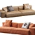 Modern Navi Style Sofa 3D model small image 3