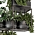 Metal Box Hanging Plants - Set 460 3D model small image 5