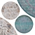 Elegant Circular Rugs | Limited Stock 3D model small image 1