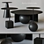 Sleek Black Coffee Table: Ros, Su, Fuku, Cherry 3D model small image 1