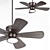  Modern Ceiling Fan with Light 3D model small image 4