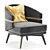 Billy Armchair: Sophisticated Comfort by Aster 3D model small image 2