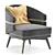Billy Armchair: Sophisticated Comfort by Aster 3D model small image 4